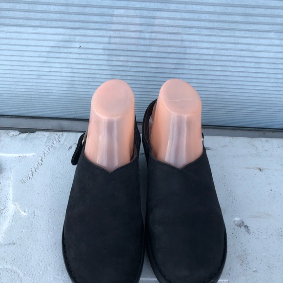 JOSEF SEIBEL Black Leather Comfort Air Massage Slingback Mules Size US 8.5 - Picture 7 of 15